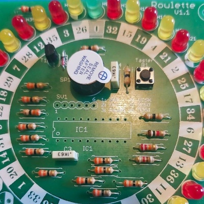 Roulette-Bausatz (c) Sabine OE6SSY